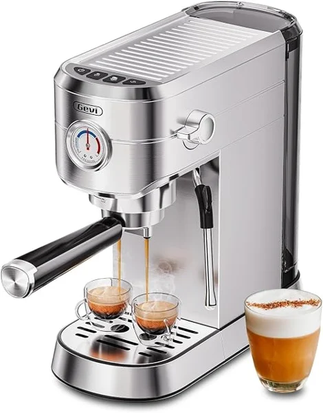Gevi Compact 20-Bar Espresso Machine