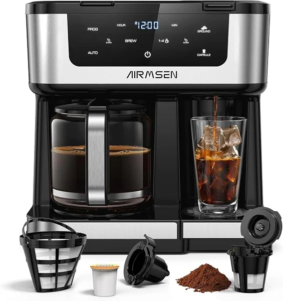 AIRMSEN 12-Cup Dual Coffee Maker