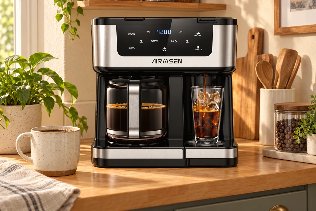 AIRMSEN 12-Cup Dual Coffee Maker