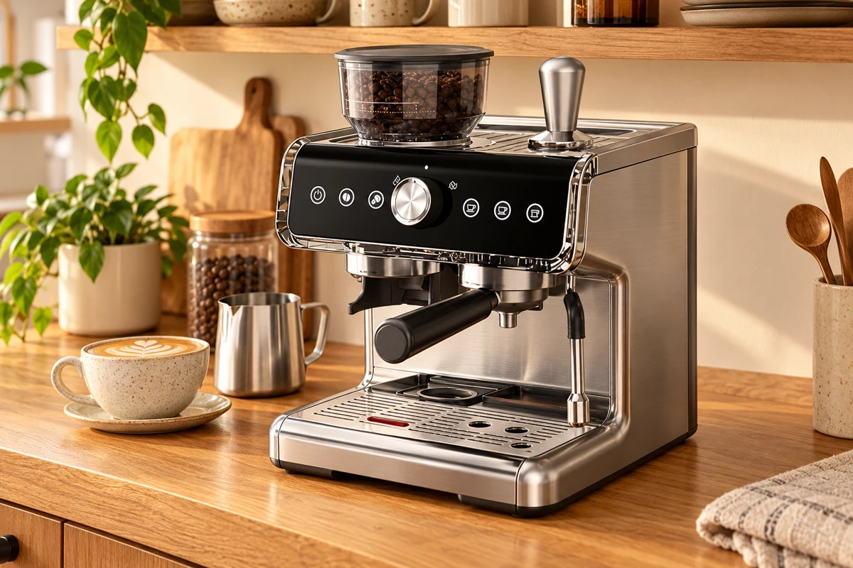 EUHOMY 30-Setting Grinder Espresso Machine